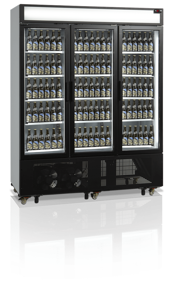 Tripple display køleskab - Tefcold FSC1600H- 1233 liter - 45 dB - 6,6 kW/24 timer