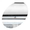 Display fryser i hvid med statisk køl og lystop - Tefcold UFFS370GCP - 270 liter - 45 dB - 8,32 kW/24 timer (Faste hylder)