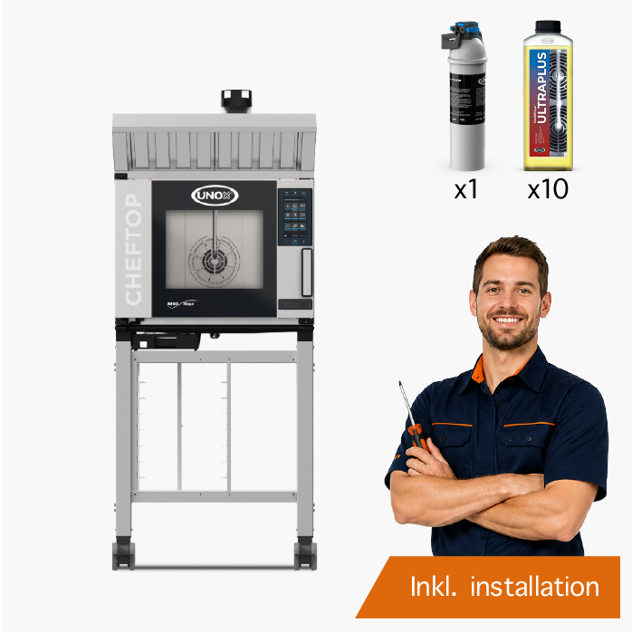 CHEFTOP PLUS - Kombiovn med 5 stik - Alt inklusiv