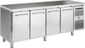 Kølebord med fire døre - GN 1/1 - G+ Gastro C4 - 216 cm bred