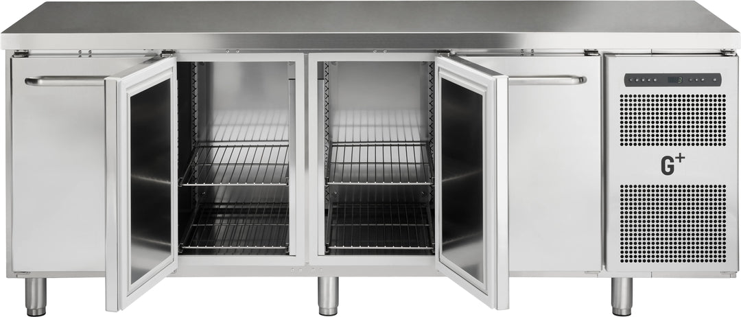 Kølebord med fire døre - GN 1/1 - G+ Gastro C4 - 216 cm bred