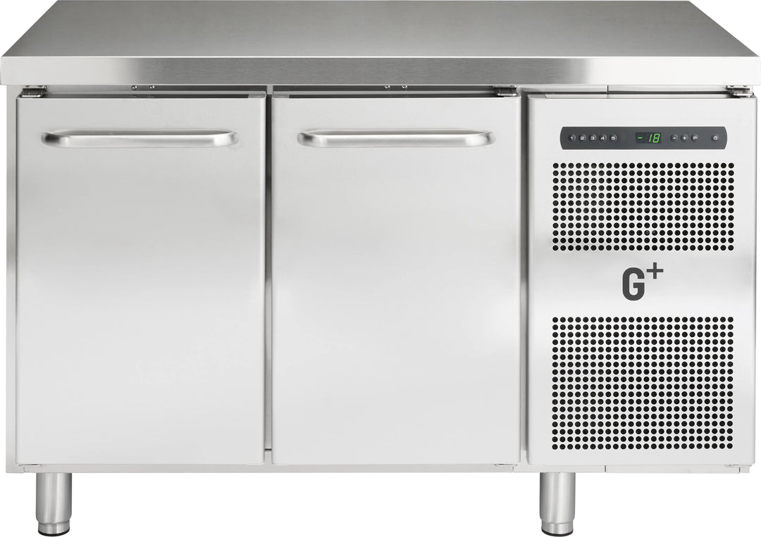 Frysebord med to døre - GN 1/1 - G+ Gastro F2 - 128 cm bred