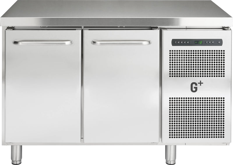 Frysebord med to døre - GN 1/1 - G+ Gastro F2 - 128 cm bred