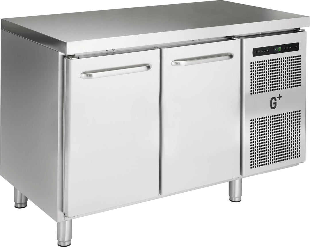Frysebord med to døre - GN 1/1 - G+ Gastro F2 - 128 cm bred