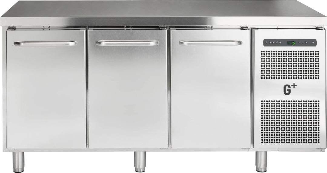 Frysebord med tre døre - GN 1/1 - G+ Gastro F3 - 173 cm bred
