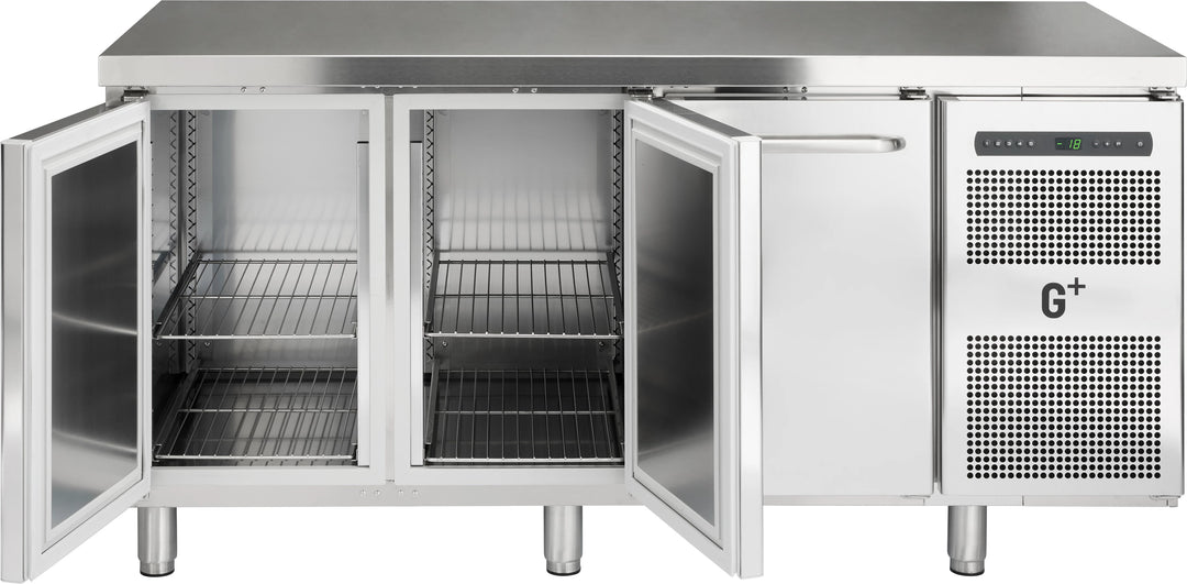 Frysebord med tre døre - GN 1/1 - G+ Gastro F3 - 173 cm bred