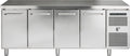 Frysebord med fire døre - GN 1/1 - G+ Gastro F4 - 216 cm bred