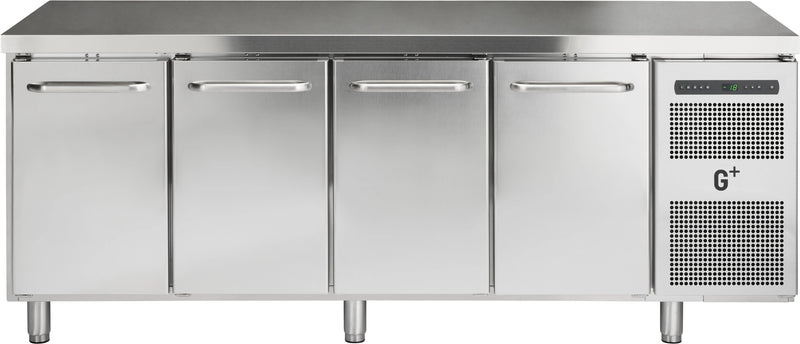 Frysebord med fire døre - GN 1/1 - G+ Gastro F4 - 216 cm bred