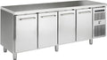Frysebord med fire døre - GN 1/1 - G+ Gastro F4 - 216 cm bred