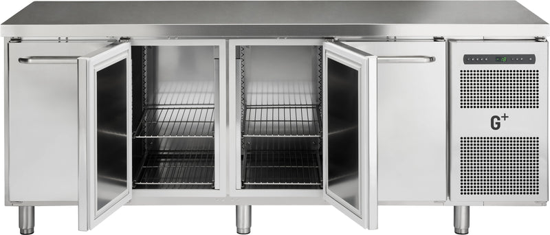 Frysebord med fire døre - GN 1/1 - G+ Gastro F4 - 216 cm bred