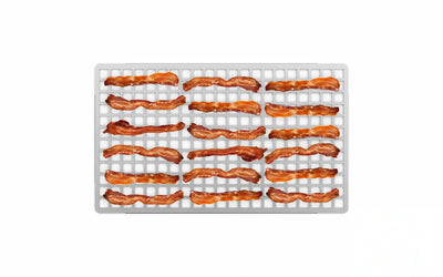 Rist til stegning af bacon med fedtopsamler, 2,1  cm høj - Unox (GN 1/1)