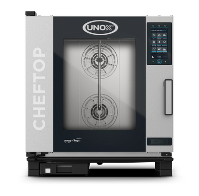 Unox Cheftop Plus industriovn til gas - Vaskesystem - Damp - 7 x GN 1/1 (Flaske-Natur- Bygas)