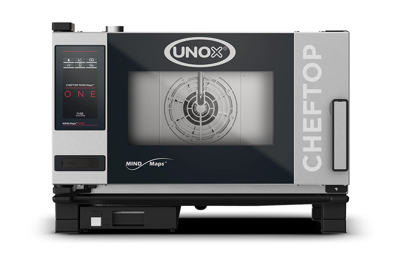 Unox Cheftop One industriovn - Vaskesystem - Damp - 3 x GN 1/1