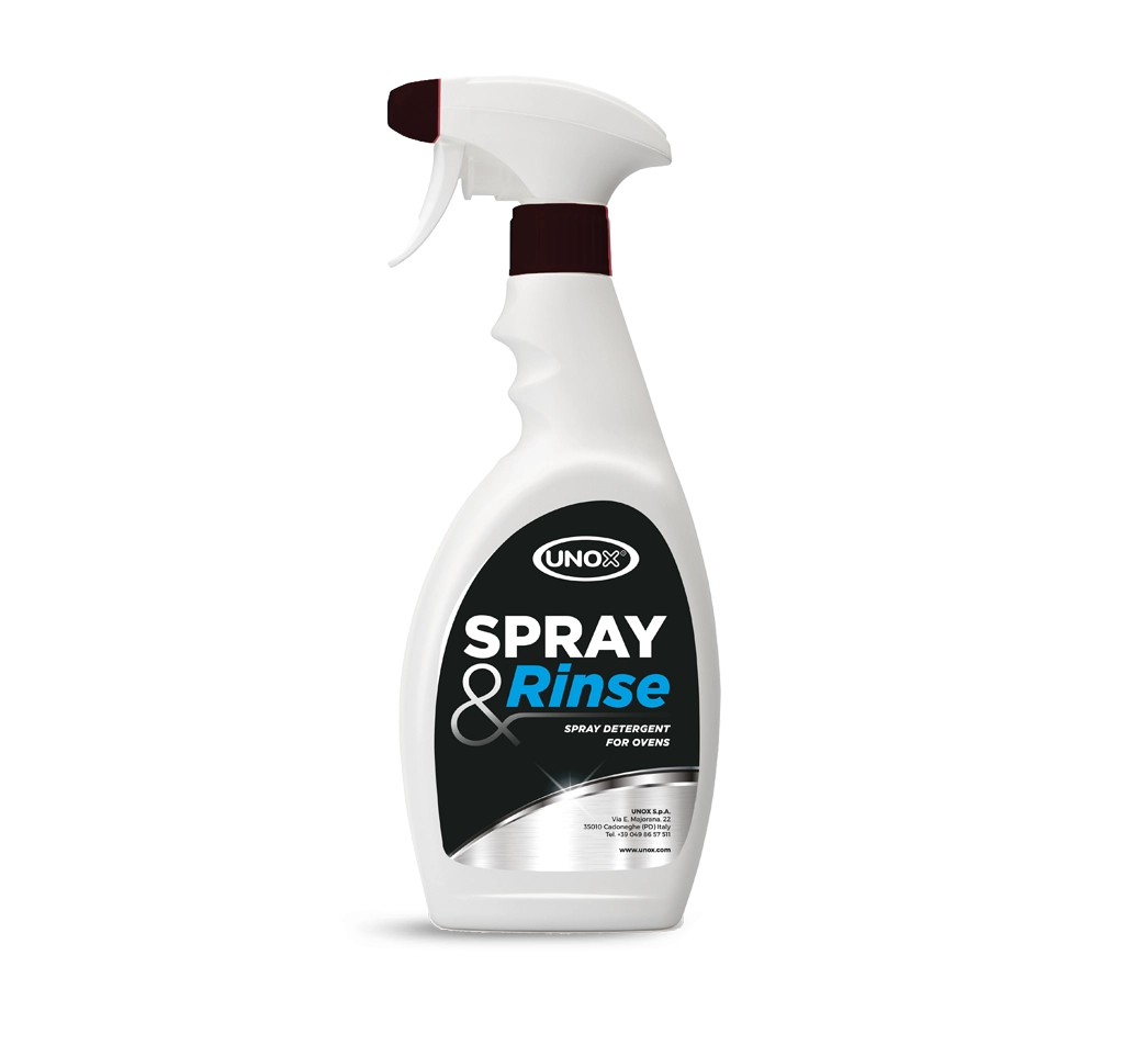 Unox Spray&amp;Rinse - Ovn spray til industriovne u. vaskesystem og Evereo - 12 x 750 ml