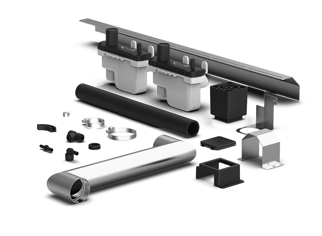 Stacking kit til Unox Cheftop One &amp; Plus ovn GN 1/1 (hvis to ovne skal stå oven på hinanden)
