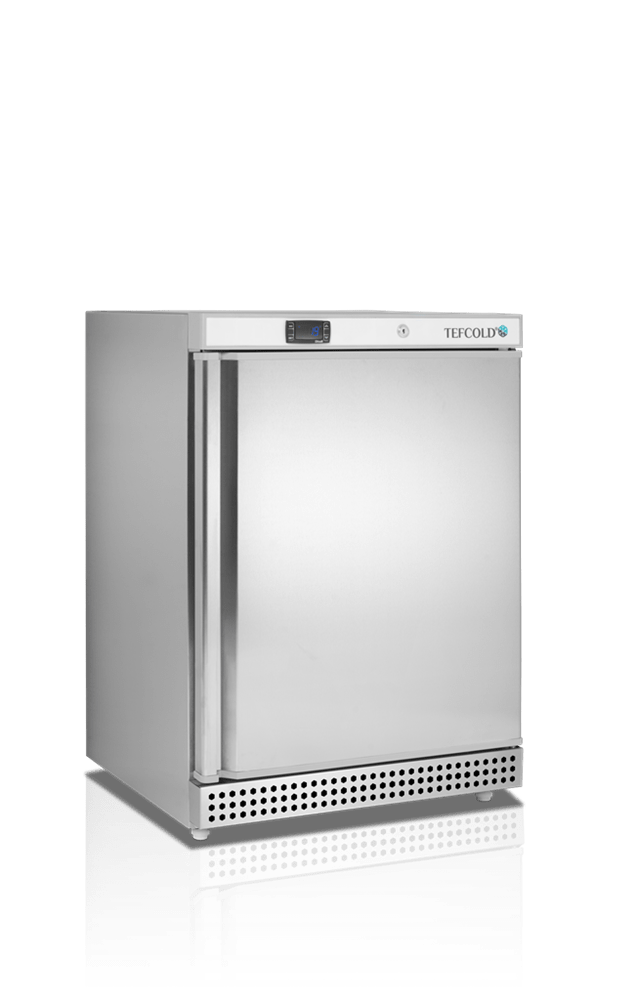 Lagerkøleskab - Tefcold UR200S - 119 liter - 40 DB - 1,12 kw/24 timer (50,5 x 41,5 cm hylder)