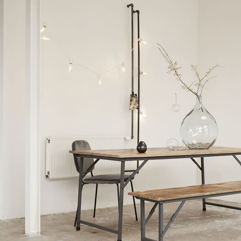 Langt cafébord, HDParty, Natur - 180 x 80 cm - inde