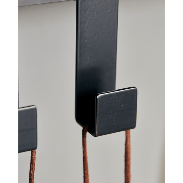 Hook holder for shelf system, HDFari, Black - 85.5 cm - Black