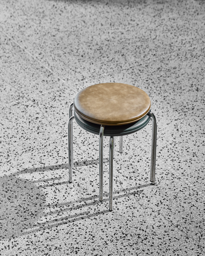 Skammel, HDcomma - Khaki eller mørkegrøn - Inde - Stabelbar