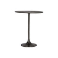 Cafébord Ø61 cm - HDPan, Aluminium - Sort - inde