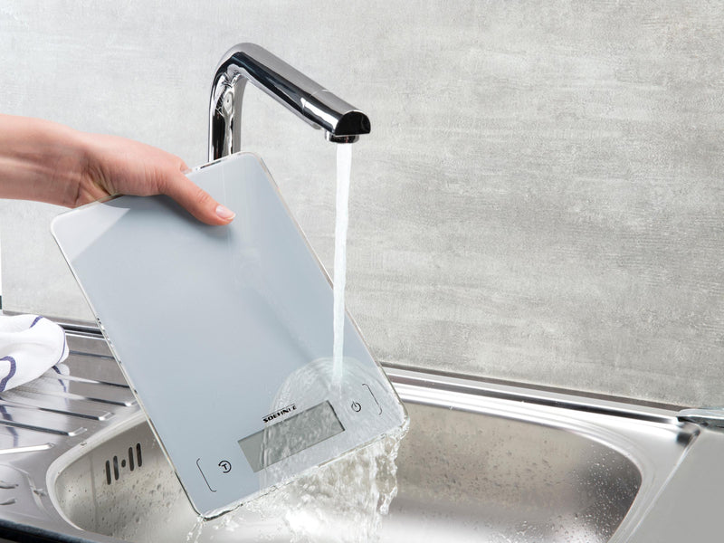 Soehnle Page Aqua Proof køkkenvægt - Hvid - 10 kg /1 gr - Vandtæt