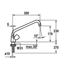KWC two-handle faucet, KWC 244124 (Returned item)