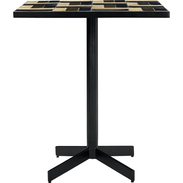 Cafe table, HDGeometric - Brown;Blue - 62x62 cm - Indoor