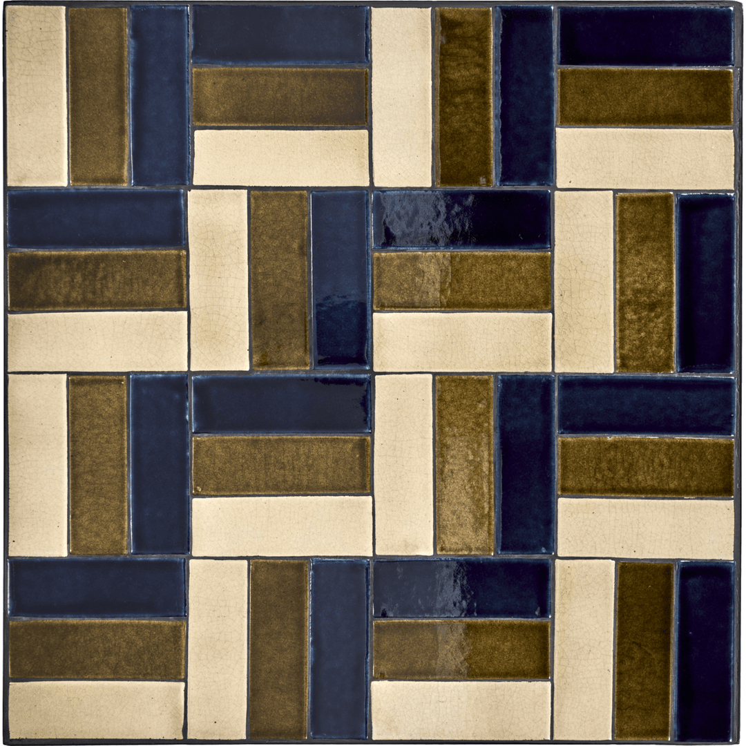 Cafe table, HDGeometric - Brown;Blue - 62x62 cm - Indoor