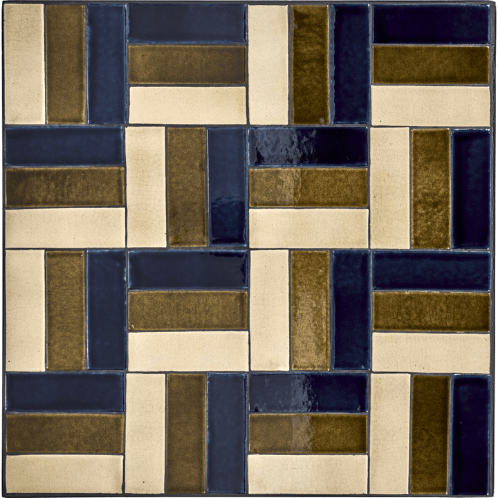 Cafe table, HDGeometric - Brown;Blue - 62x62 cm - Indoor