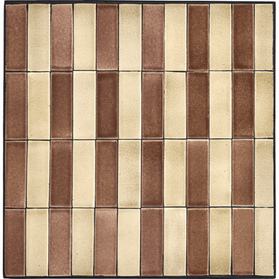 Cafebord, HDStripe - Dusty Rose;Beige - 62x62 cm - Indendørs