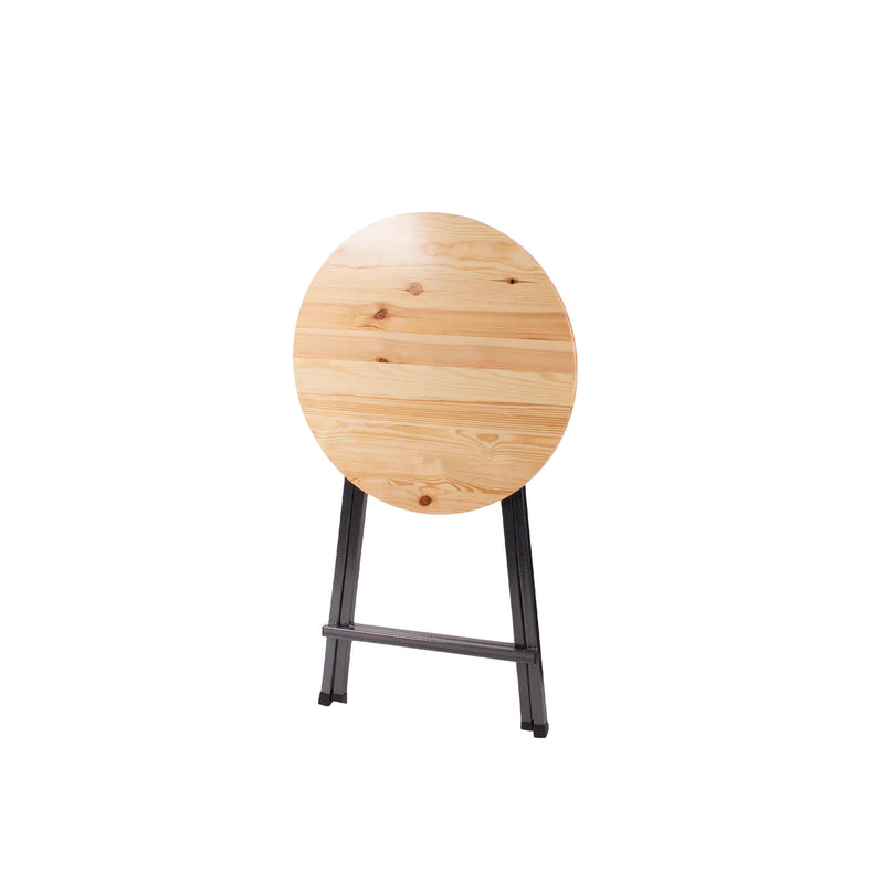 Ståbord i træ - Ø77 cm -  Sammenklappeligt - Ude/Inde