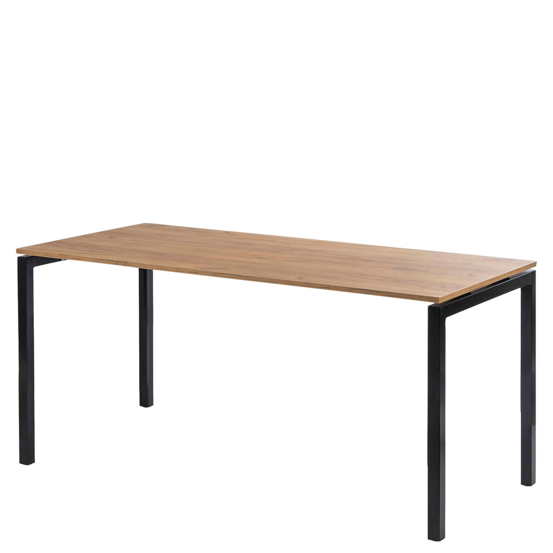 Cafe table - Decor laminate oak - 180 x 80 cm - Indoor - 6 seats.