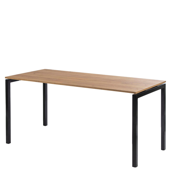 Cafe table - Decor laminate oak - 180 x 80 cm - Indoor - 6 seats.