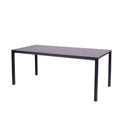 Oporto Base X canteen table - 80 × 180 cm - Anthracite - 6 seats.