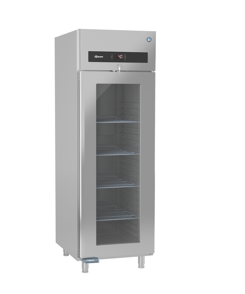 Gram lagerkøleskab med glaslåge Premier KG 70L (GN 2/1)