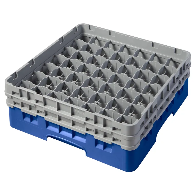 Cambro top frame - 49 compartments - 50x50 cm - For glasses up to Ø6 cm
