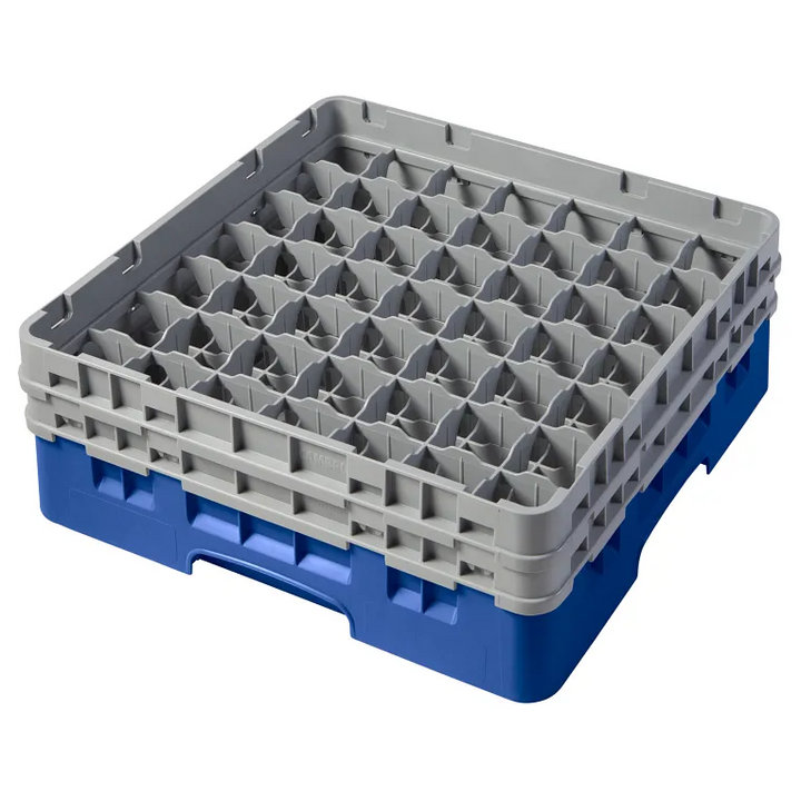 Cambro top frame - 49 compartments - 50x50 cm - For glasses up to Ø6 cm