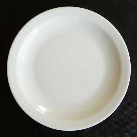 Narrow white Amalie - Lunch plate - 21 cm - Min. 6 pcs.