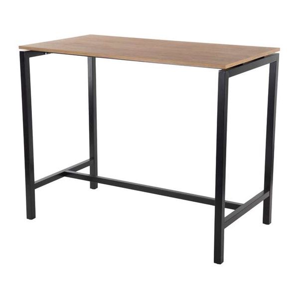 Højbord til kantine og restaurant - Decor-laminat eg - 130 x 70 cm - Indendørs