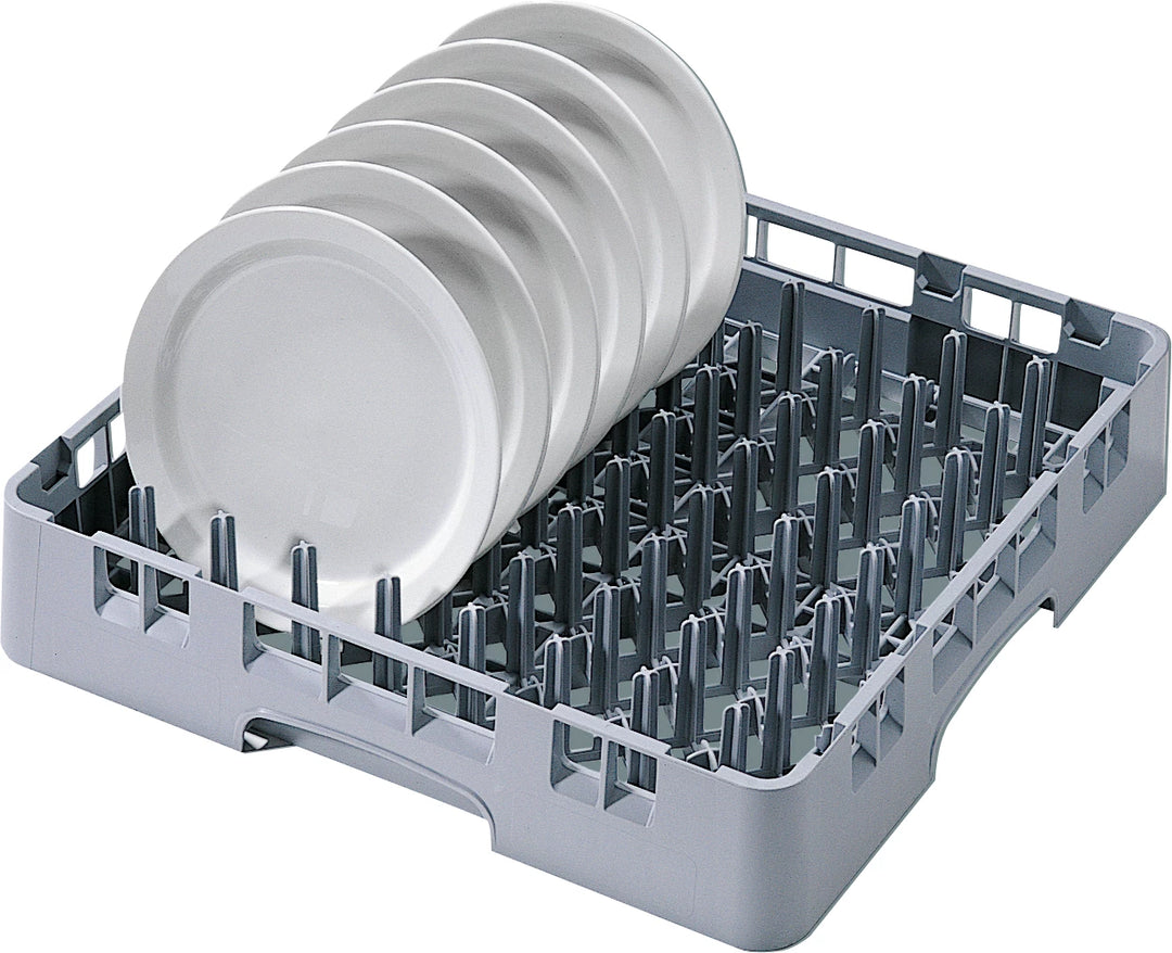 Cambro tallerkenkurv - Grå - 9x9 pinde - 50x50 cm (Til flade tallerkener)