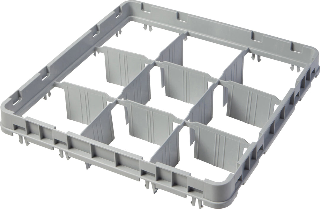Cambro base frame - 9 compartments - 50x50 cm - For glasses up to Ø14.8 cm