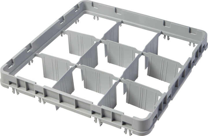 Cambro base frame - 9 compartments - 50x50 cm - For glasses up to Ø14.8 cm