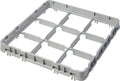 Cambro topramme - 9 rum - 50x50 cm - Til glas op til Ø14,8 cm