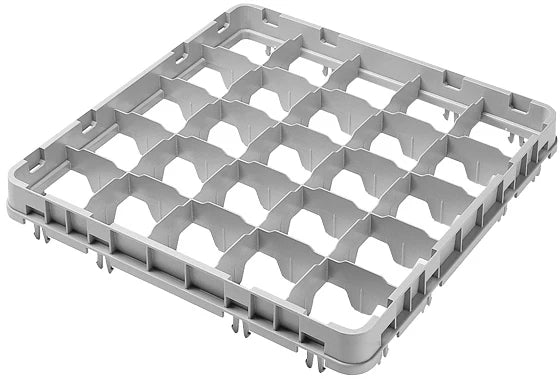 Cambro forhøjningsramme - 25 rum - 50x50 cm - Til glas op til Ø8,7 cm