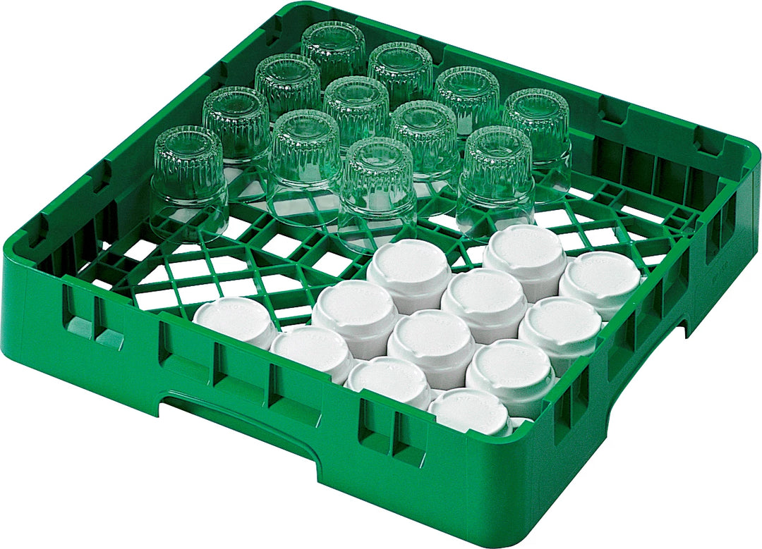 Cambro kop- og glaskurv - Grøn - 50x50 cm