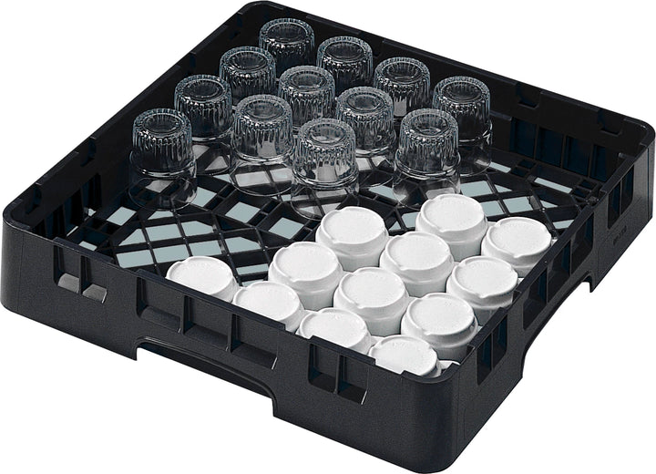 Cambro kop- og glaskurv - Sort - 50x50 cm