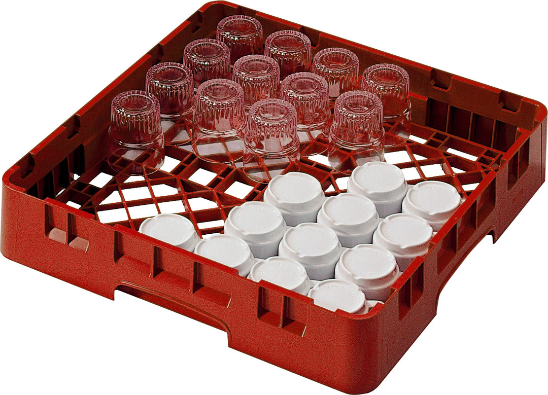 Cambro kop- og glaskurv - Rød - 50x50 cm