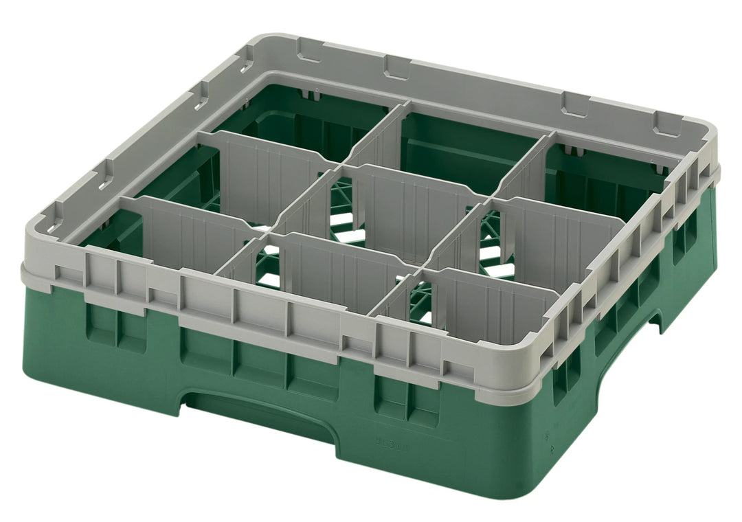 Cambro base frame - 9 compartments - 50x50 cm - For glasses up to Ø14.8 cm