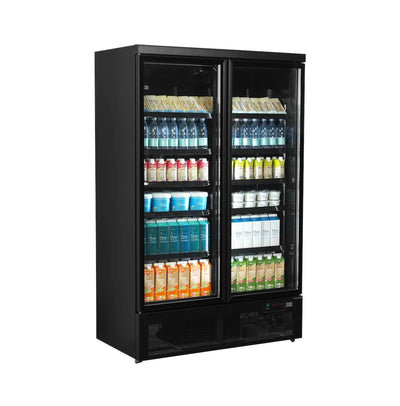 Dobbelt displaykøleskab - Tefcold Atom Maxi C2DBB - 809 liter - 62 dB - 4,17 kW/24 timer