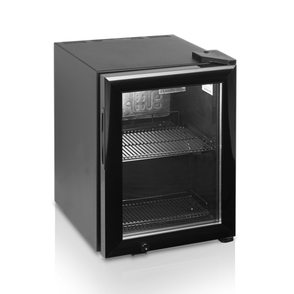 Mini displaykøler - Tefcold BC30 - Ventileret - 20 liter - 0,55 Kw/24 timer (God som mælkekøler)